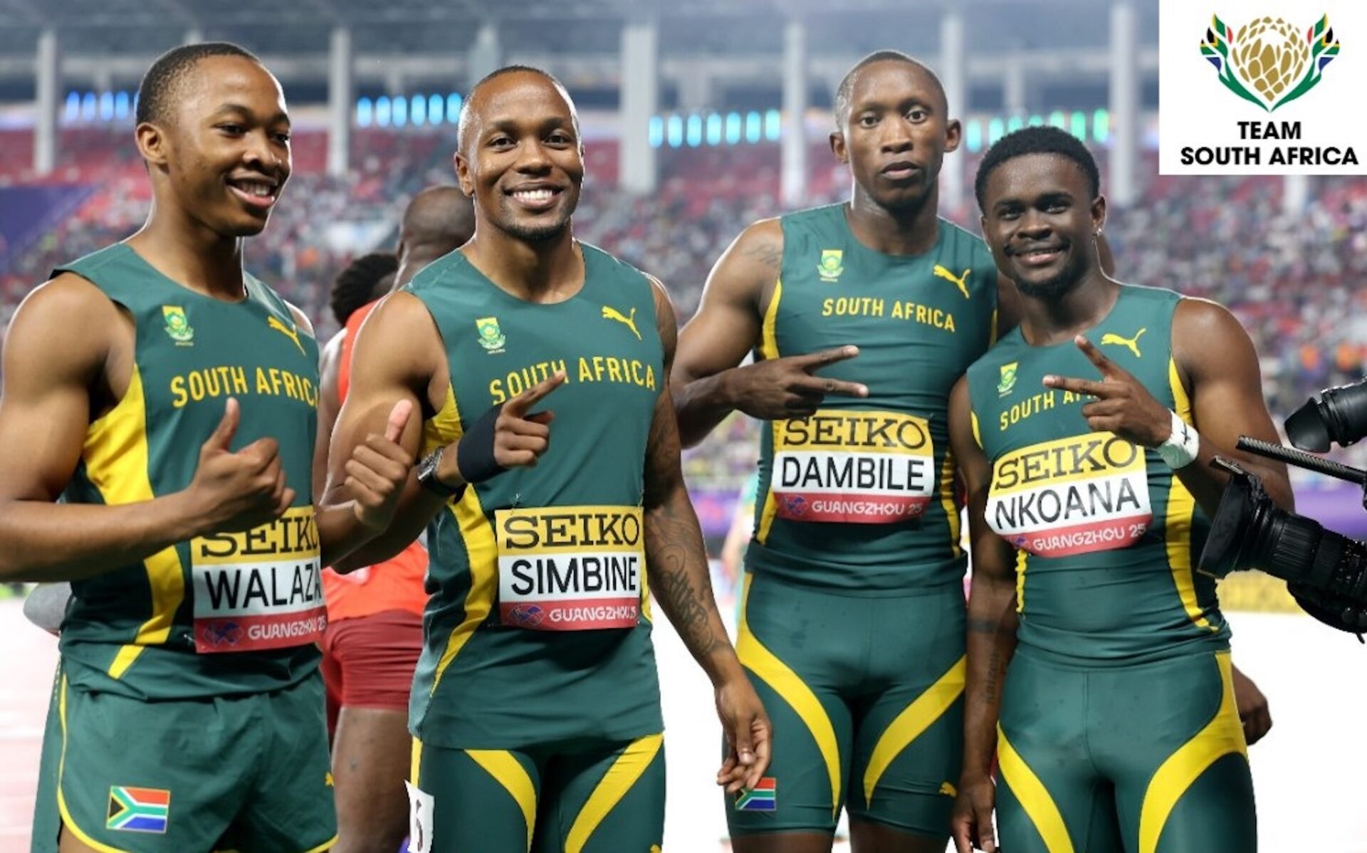 Watch: Simbine Leads South Africa to World Relay Glory