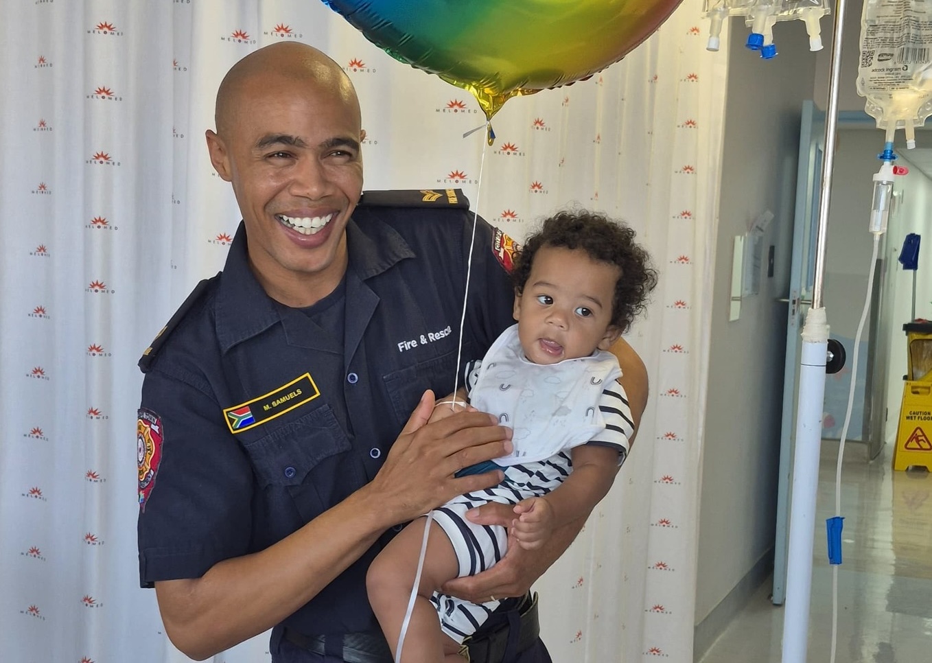 Firefighter Michael Samuels