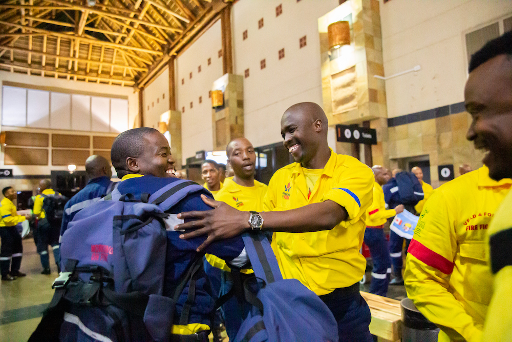 You Showed Them Flames: Nando's Welcome Home Firefighters!