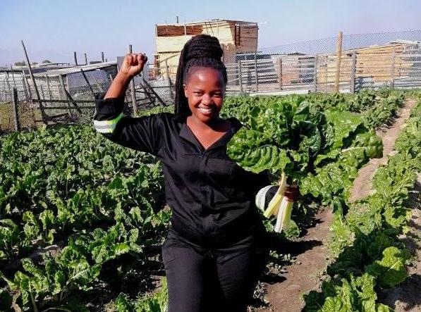 Ncumisa Mkabile from Khayelitsha is a farming inspiration to all!