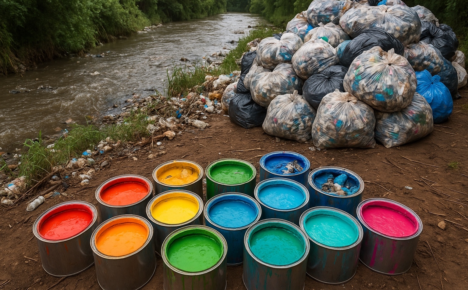 River of Change: How One Woman Is Turning Plastic Pollution Into Paint